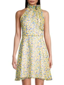 Black Halo Audrey Bow-Neck Minidress -Black Halo And Cult Gaia store unnamed file 538