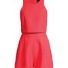 Black Halo X Laurel Berman Sanibel 2-Piece Romper Neon Coral