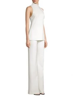 Black Halo Gardenia Two-Piece Turtleneck Top & Pants Jumpsuit Porcelain -Black Halo And Cult Gaia store unnamed file 580