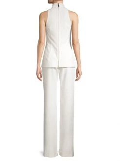 Black Halo Gardenia Two-Piece Turtleneck Top & Pants Jumpsuit Porcelain -Black Halo And Cult Gaia store unnamed file 581