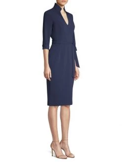 Black Halo Madeline Tie-Front Sheath Dress -Black Halo And Cult Gaia store unnamed file 643