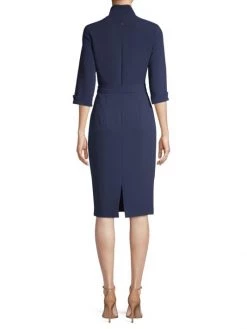 Black Halo Madeline Tie-Front Sheath Dress -Black Halo And Cult Gaia store unnamed file 644