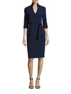 Black Halo Madeline Tie-Front Sheath Dress -Black Halo And Cult Gaia store unnamed file 647