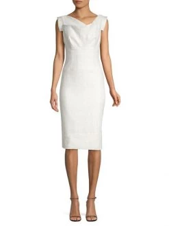 Black Halo Jackie Metallic Draped Sheath Dress -Black Halo And Cult Gaia store unnamed file 654