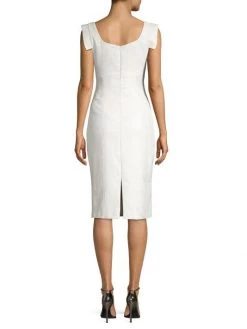 Black Halo Jackie Metallic Draped Sheath Dress -Black Halo And Cult Gaia store unnamed file 656