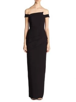 Black Halo La Reina Off-The-Shoulder Gown 6 Black Halo La Reina Off-The-Shoulder Gown -Black Halo And Cult Gaia store unnamed file 666