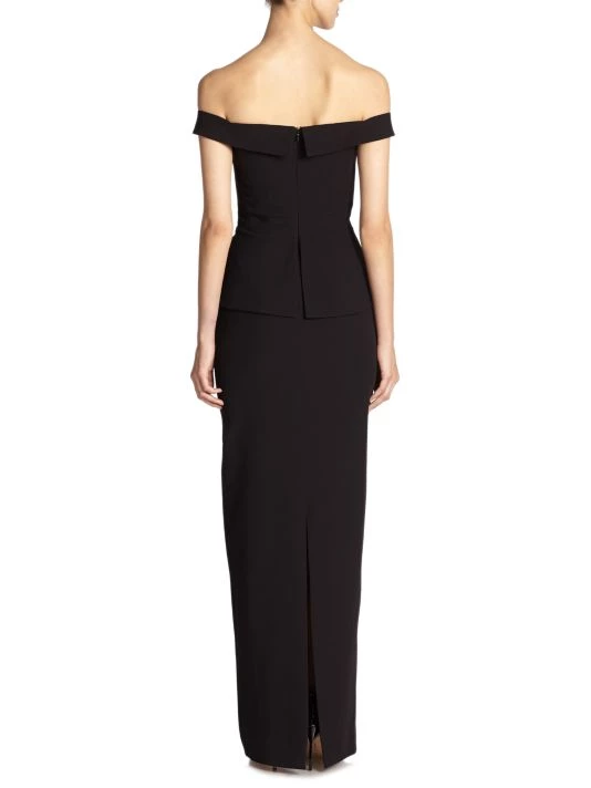 Black Halo La Reina Off-The-Shoulder Gown 4 Black Halo La Reina Off-The-Shoulder Gown - Image 4