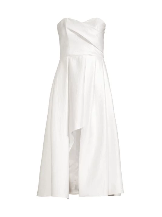 Black Halo Caine Front Vent A-Line Cocktail Dress 1 Black Halo Caine Front Vent A-Line Cocktail Dress