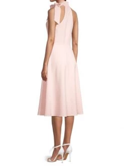 Black Halo Audrey Tie-Collar Dress Sweet Blush -Black Halo And Cult Gaia store unnamed file 702