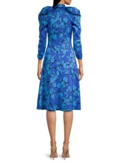 Black Halo Mirabel Ruched-Sleeve Dress -Black Halo And Cult Gaia store unnamed file 736