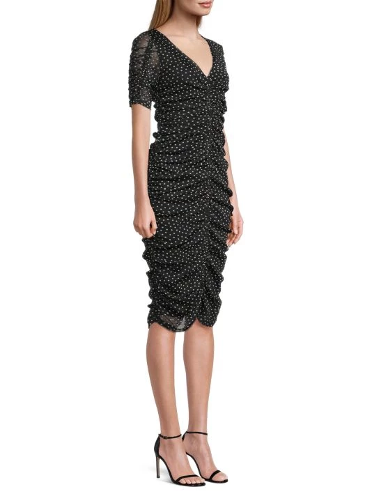 Black Halo Sonia Ruched Sheath Dress 4 Black Halo Sonia Ruched Sheath Dress - Image 4