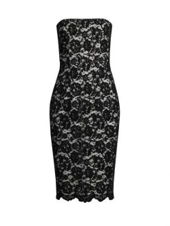 Black Halo Barker Lace Cocktail Sheath Dress