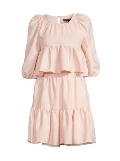 Black Halo Two-Piece Topaz Flounce Top & Skirt Set