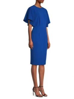 Black Halo Holland Flutter-Sleeve Sheath Dress -Black Halo And Cult Gaia store unnamed file 789