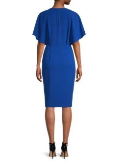 Black Halo Holland Flutter-Sleeve Sheath Dress -Black Halo And Cult Gaia store unnamed file 790