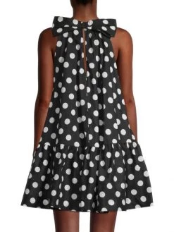 Black Halo Zuma Polka Dot Cotton Dress -Black Halo And Cult Gaia store unnamed file 796