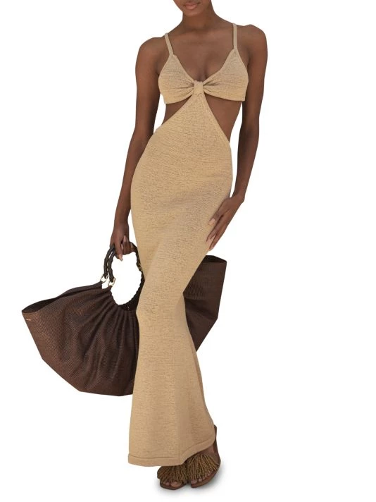 Cult Gaia Serita Cutout Dress Sand 5 Cult Gaia Serita Cutout Dress Sand - Image 5