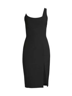 Black Halo Spice One-Shoulder Sheath Dress