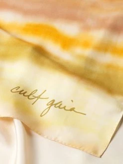 Cult Gaia Gaia's Tie-Dye Silk Scarf -Black Halo And Cult Gaia store unnamed file 867