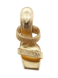 Cult Gaia Valence Metallic Leather Sandals -Black Halo And Cult Gaia store unnamed file 872