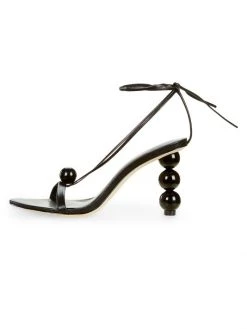 Black Halo And Cult Gaia store 9 Cult Gaia Karina Leather Wrap Sandals