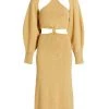 Cult Gaia Salima Knit Twisted Cut-Out Midi-Dress
