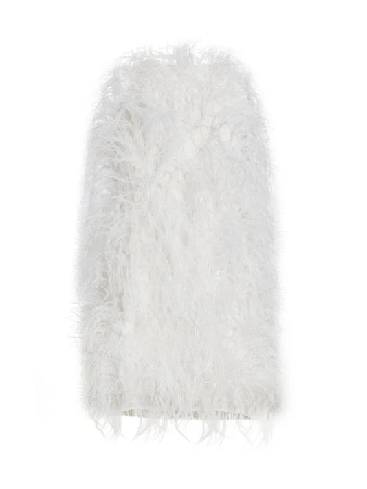 Cult Gaia Shannon Ostrich Feather Dress 1 Cult Gaia Shannon Ostrich Feather Dress