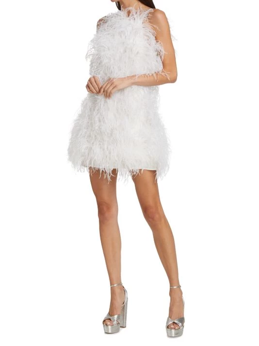 Cult Gaia Shannon Ostrich Feather Dress 2 Cult Gaia Shannon Ostrich Feather Dress - Image 2