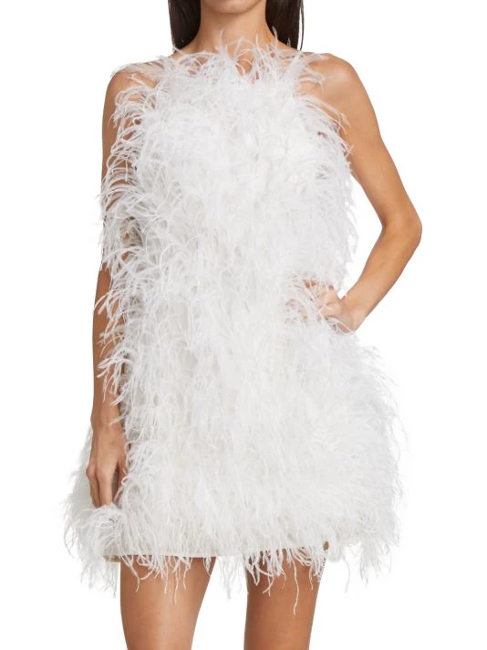Cult Gaia Shannon Ostrich Feather Dress 3 Cult Gaia Shannon Ostrich Feather Dress - Image 3
