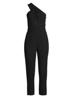 Black Halo Honey Cut-Out One-Shoulder Jumpsuit