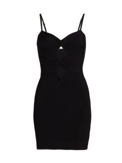 Cult Gaia Zenda Knit Cut-Out Minidress Black -Black Halo And Cult Gaia store unnamed file 929