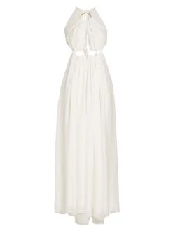 Cult Gaia Aphrodite Cut-Out Drawstring Dress Steel -Black Halo And Cult Gaia store unnamed file 956