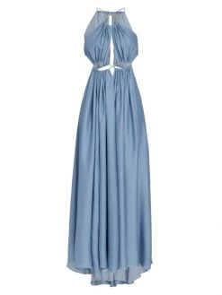 Cult Gaia Aphrodite Cut-Out Drawstring Dress Steel -Black Halo And Cult Gaia store unnamed file 957