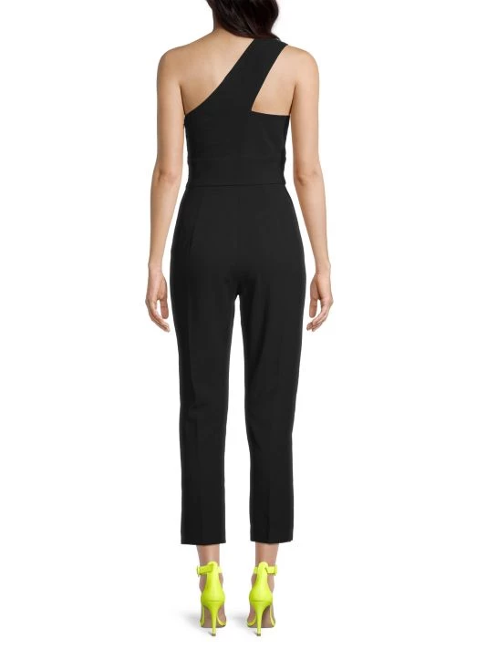Black Halo Honey Cut-Out One-Shoulder Jumpsuit 5 Black Halo Honey Cut-Out One-Shoulder Jumpsuit - Image 5