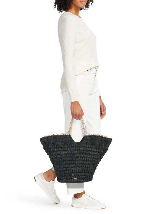 Cult Gaia Samira Raffia Chain Tote 2 Cult Gaia Samira Raffia Chain Tote - Image 2