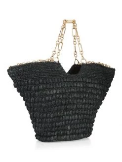 Cult Gaia Samira Raffia Chain Tote 7 Cult Gaia Samira Raffia Chain Tote -Black Halo And Cult Gaia store unnamed file 999